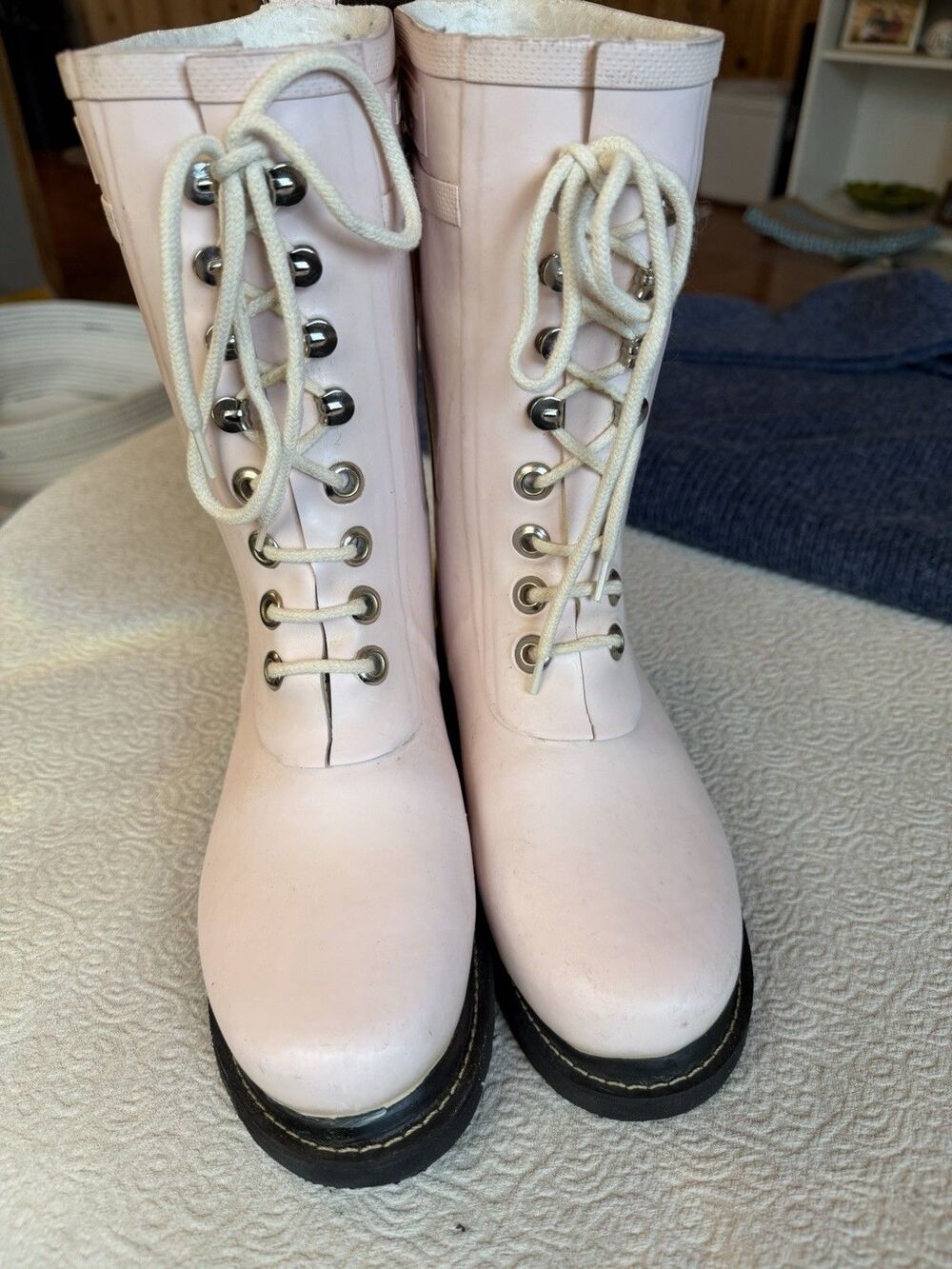 Ilse Jacobsen Hornbaek Women’s Lined Rain Rubber Boots Size 7 EUR 37